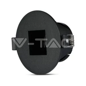 V-TAC VT-8598 GU10 Корпус Луна Квадрат Черно + Черно