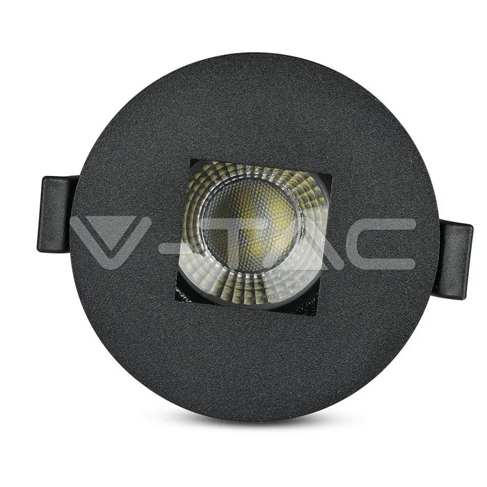 V-TAC VT-8598 GU10 Корпус Луна Квадрат Черно + Черно