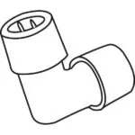 Kanlux 8636 Съединителен елемент за светлинни маркучи GIVRO-90L IP44