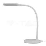 V-TAC VT-8673 7W LED Настолна Лампа Димираща Бяло Тяло 3000K