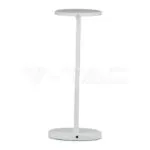 V-TAC VT-8673 7W LED Настолна Лампа Димираща Бяло Тяло 3000K