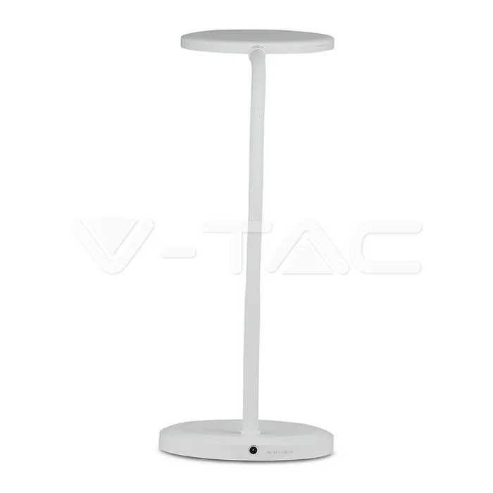 V-TAC VT-8673 7W LED Настолна Лампа Димираща Бяло Тяло 3000K