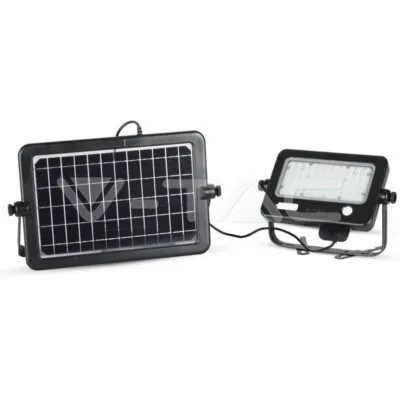 V-TAC VT-8674 10W LED Прожектор Соларен Двулицев Черно Тяло 4000K