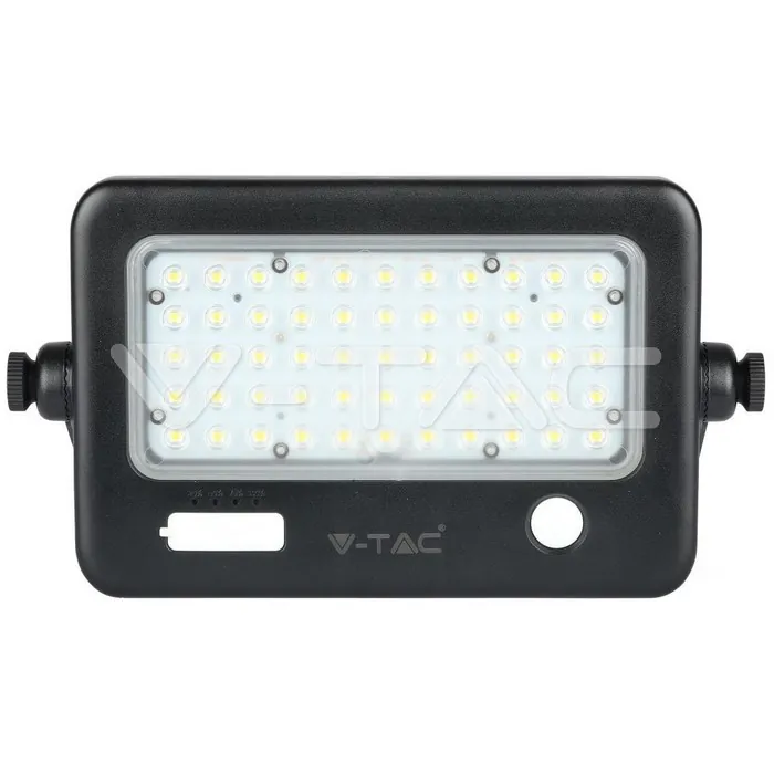 V-TAC VT-8674 10W LED Прожектор Соларен Двулицев Черно Тяло 4000K