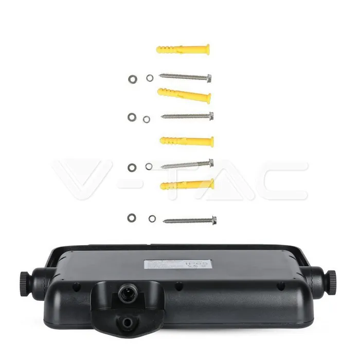 V-TAC VT-8674 10W LED Прожектор Соларен Двулицев Черно Тяло 4000K