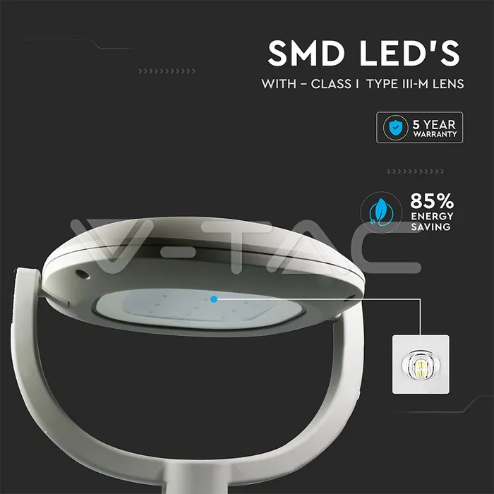 V-TAC VT-8679 LED Парков Осветител SAMSUNG Чип 50W 6500K Class I Универсален 135 lm/W