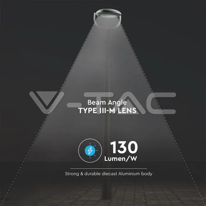 V-TAC VT-8679 LED Парков Осветител SAMSUNG Чип 50W 6500K Class I Универсален 135 lm/W