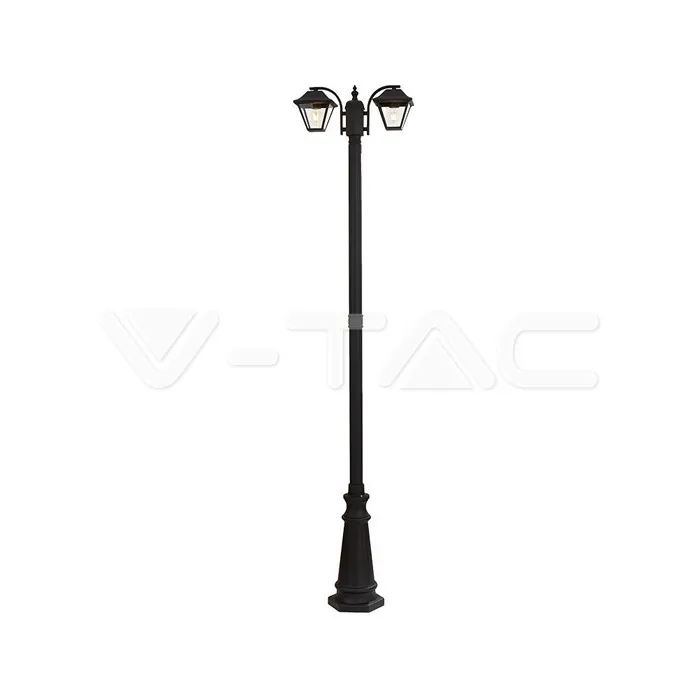 V-TAC VT-8688 Градинска Лампа 2 x E27 2280мм Черен