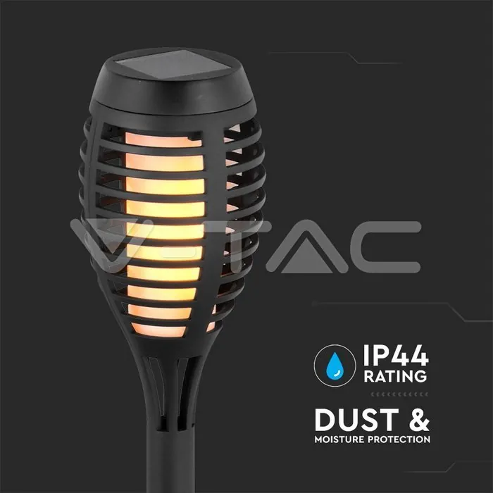 V-TAC VT-8689 Соларно Градинско Тяло Пламък 1W Колче IP44 4 Бр.