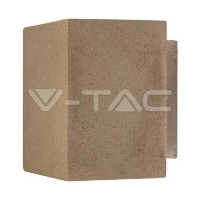 V-TAC VT-8693 Стенна Лампа G9 Бетон Квадрат Светло Сив