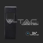 V-TAC VT-8698 12W Стенна Лампа Бетон Тъмно Сив