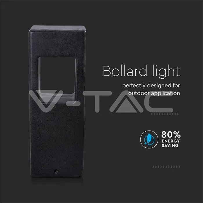 V-TAC VT-8698 12W Стенна Лампа Бетон Тъмно Сив