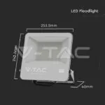 V-TAC VT-8846 100W LED Прожектор SAMSUNG ЧИП SMD Черно Тяло 4000К