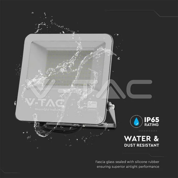 V-TAC VT-8847 100W LED Прожектор SAMSUNG ЧИП SMD Черно Тяло 6400К