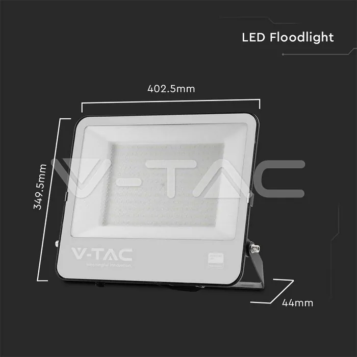 V-TAC VT-8848 200W LED Прожектор SAMSUNG ЧИП Черно Тяло 4000К 135lm/W