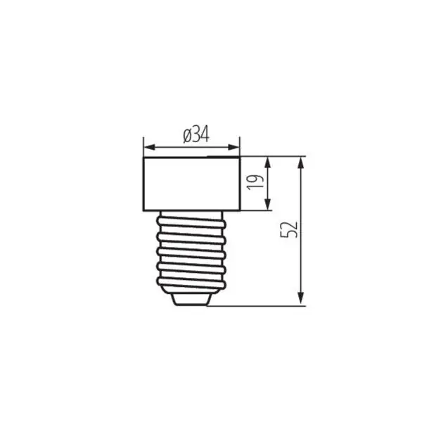 Kanlux 8850 Преходник фасунга-адаптер за цокли HLDR| IP00 35W E27|G10 220V
