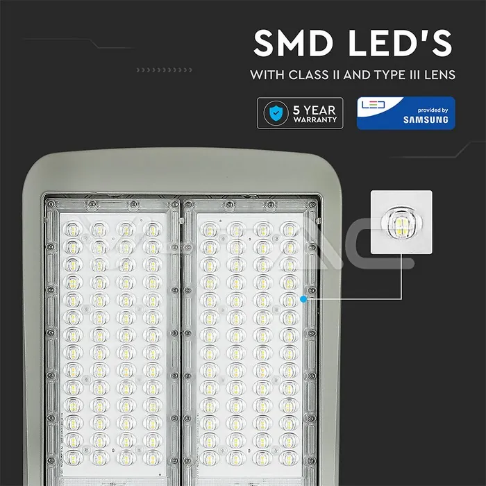 V-TAC VT-888 LED Улична Лампа SAMSUNG Чип 150W 6400K КЛАС II 140 lm/W