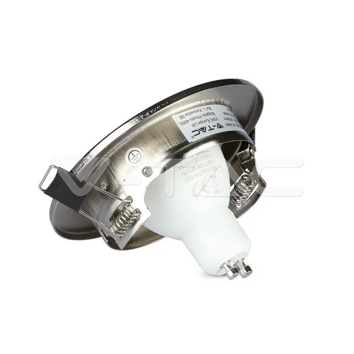 V-TAC VT-8884 LED Крушка 5W GU10 с Корпус Сатен Никел 3000K 3 бр./Сет
