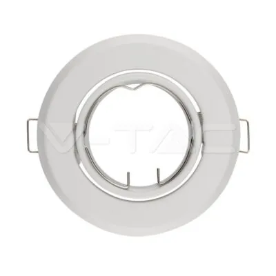 V-TAC VT-8938 GU10 Фитинг Кръг Бял 2 бр/кутия