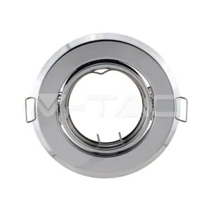 V-TAC VT-8940 GU10 Фитинг Кръг Хром 2бр./опаковка