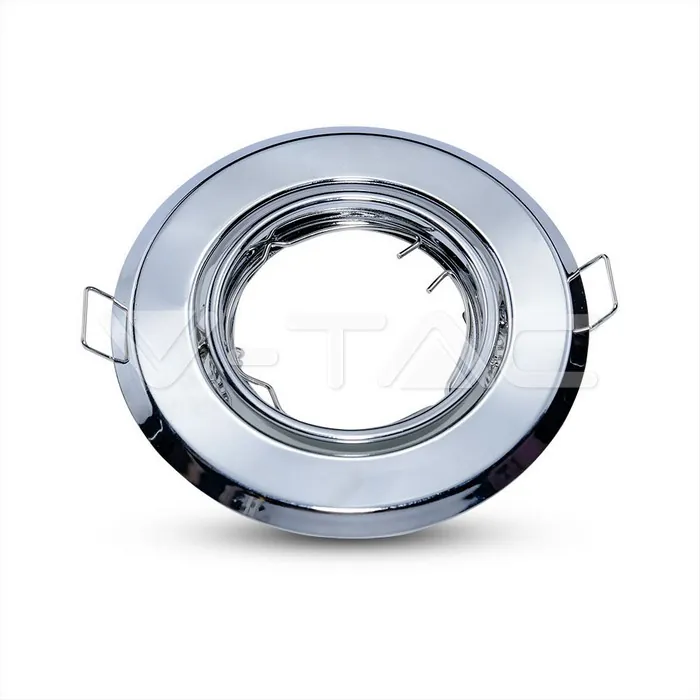 V-TAC VT-8940 GU10 Фитинг Кръг Хром 2бр./опаковка