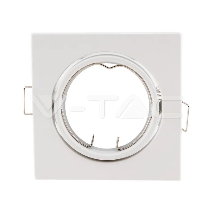 V-TAC VT-8941 GU10 Фитинг Квадрат Бял 2бр./опаковка