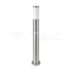 V-TAC VT-8960 Е27 Градинска Лампа 80cm PIR Сензор Неръждавейка Сатен Никел IP44