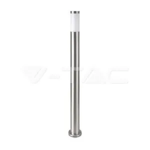 V-TAC VT-8962 Е27 Градинска Лампа 110cm Неръждавейка Стомана Сатен Никел IP44