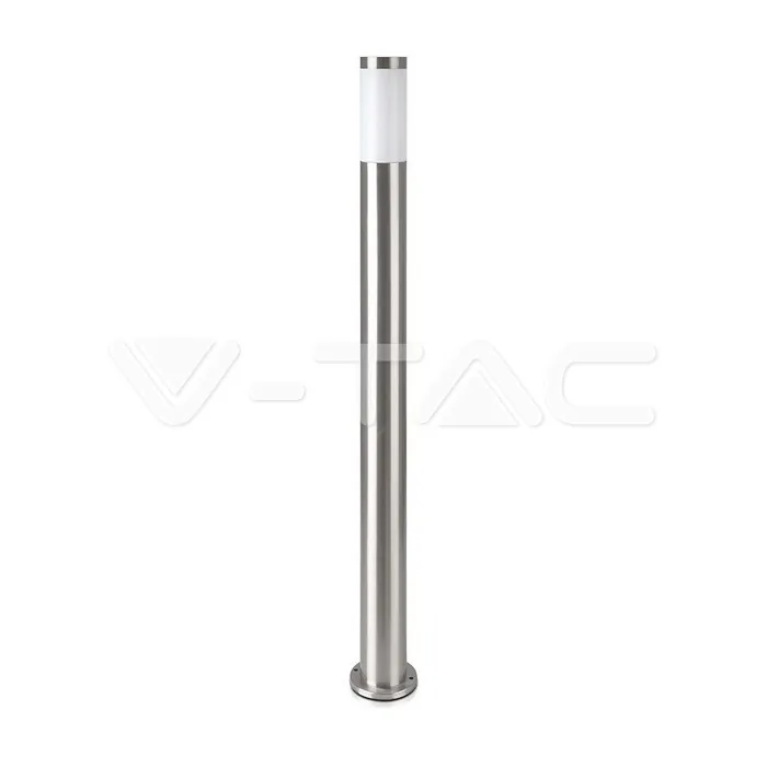 V-TAC VT-8962 Е27 Градинска Лампа 110cm Неръждавейка Стомана Сатен Никел IP44
