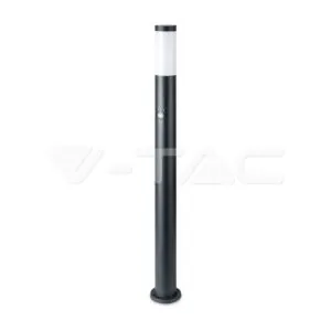 V-TAC VT-8968 Е27 Градинска Лампа 110cm PIR Сензор Неръждавейка Стомана Сив IP44