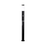 V-TAC VT-8983 Е27 Градинска Лампа 110cm PIR Сензор Неръждавейка Стомана Черен IP44