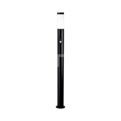 V-TAC VT-8983 Е27 Градинска Лампа 110cm PIR Сензор Неръждавейка Стомана Черен IP44