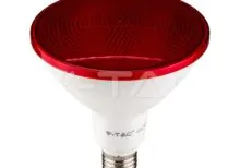 V-TAC VT-92065 LED Крушка 17W PAR38 E27 Червена