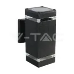 V-TAC VT-93574 LED Стенна Лампа Черна Квадрат IP44