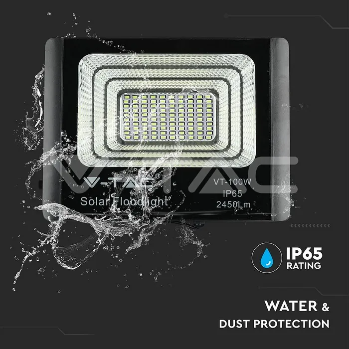 V-TAC VT-94010 20W LED Прожектор с Фотоволтаичен Панел 6000K