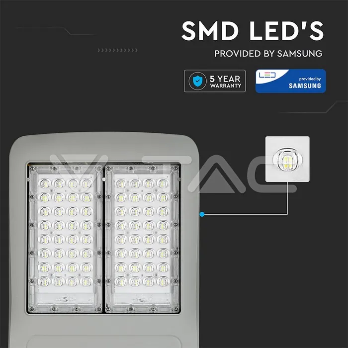 V-TAC VT-954 LED Улична Лампа SAMSUNG Чип 100W 5700K КЛАС I 140 lm/W