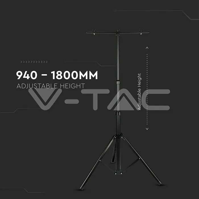 V-TAC VT-9546 Статив за Прожектор черен Цвят