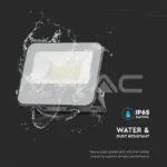 V-TAC VT-9891 30W LED Прожектор Черно Тяло 6500K 185lm/W
