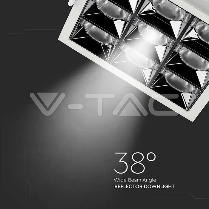 V-TAC VT-999 LED Луна SAMSUNG Чип 36W Рефлектор UGR