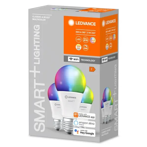 Osram 4058075485754 ЛЕД Лампа SMART WiFi Classic 60 9W 2700K|6500K E27