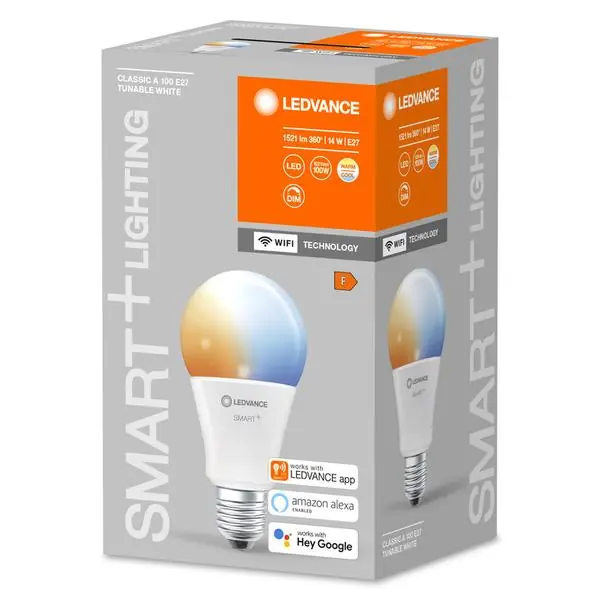 Osram 4058075485495 ЛЕД Лампа SMART WiFi Classic 100 14W 2700K|6500K E27