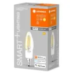 Osram 4058075609754 ЛЕД SMART Филамент Лампа Candle Димираща 4W 2700K E14