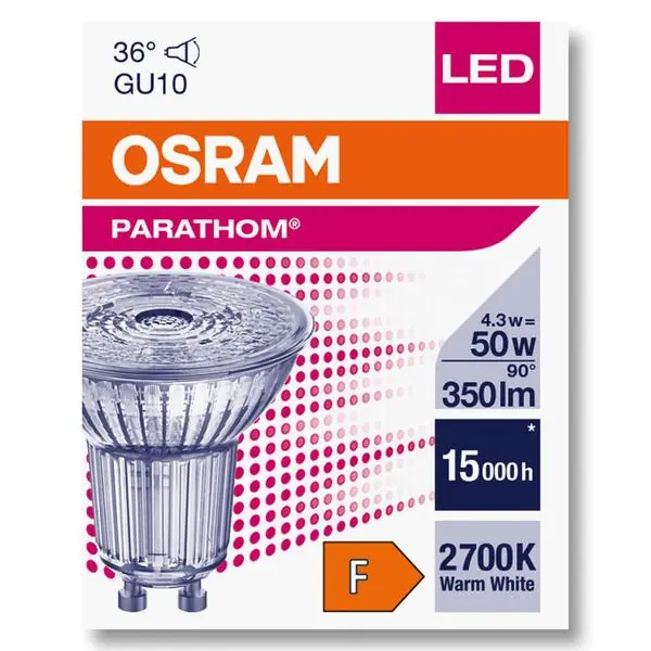 Osram 4058075608153 ЛЕД Лампа P PAR16 50 4.3W 2700K GU10