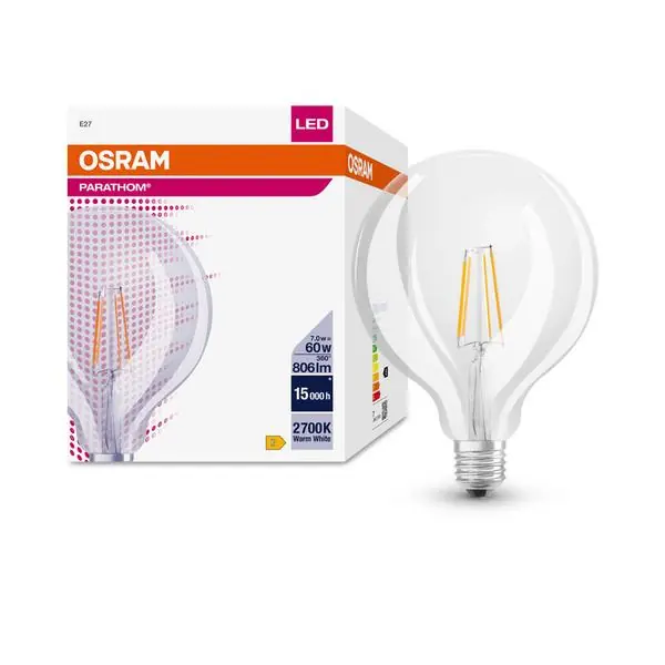 Osram 4058075591431 ЛЕД Лампа P GLOBE 60 6.5W 2700K E27