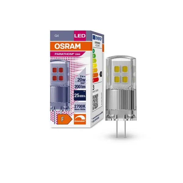 Osram 4058075622388 ЛЕД Лампа Димираща 20 320° 2W 2700K G4