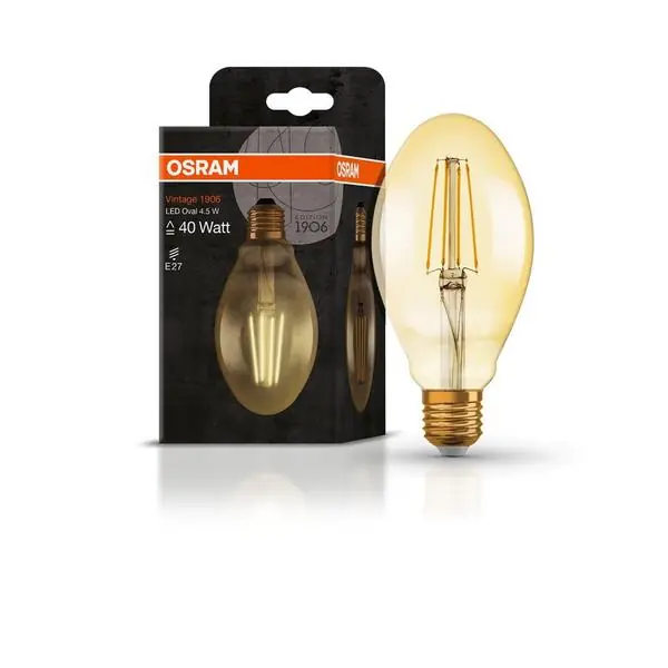 Osram 4058075091979 Винтидж ЛЕД Лампа 1906 OVAL 4W 2400K E27