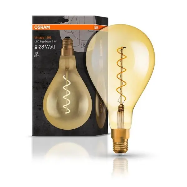 Osram 4058075091993 Винтидж ЛЕД Лампа 1906 BIG GRAPE 4W 2000K E27
