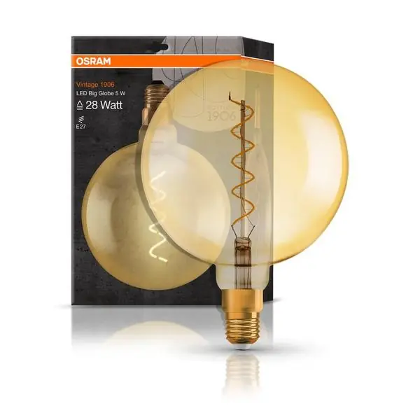Osram 4058075092013 Винтидж ЛЕД Лампа 1906 GLOBE 4W 2000K E27