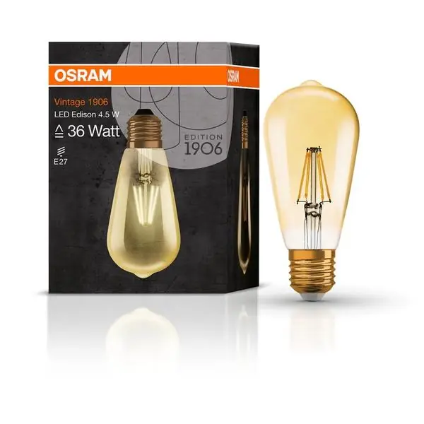 Osram 4052899962095 Винтидж ЛЕД Лампа 1906 EDISON CL 4W 2400K E27