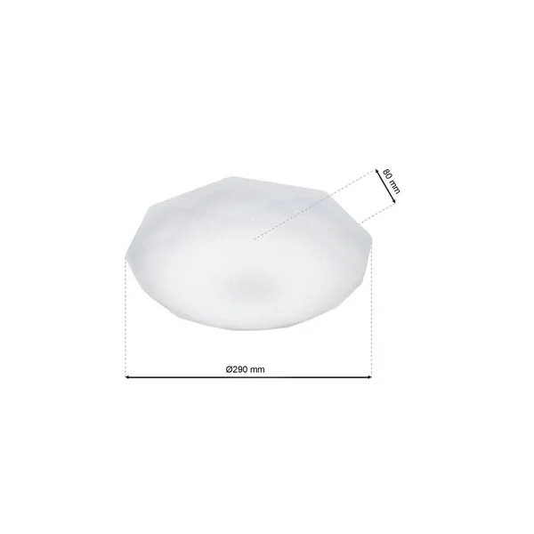 Milagro EK76188 HEX 12W LED Плафониера Ø290мм